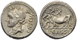 L. Cassius Caecianus, Denarius, Rome, 102 BC