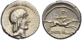 L. Calpurnius Piso L.f. L.n. Frugi, Denarius, Rome, 90 BC