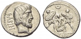 L. Titurius L.f. Sabinus, Denarius, Rome, 89 BC