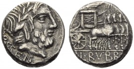 L. Rubrius Dossenus, Denarius, Rome, 87 BC