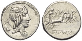 L. Julius Bursio, Denarius, Rome, 85 BC