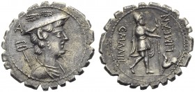 C. Mamilius Limetanus, Denarius serratus, Rome, 82 BC