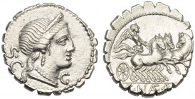 C. Naevius Balbus, Denarius serratus, Rome, 79 BC