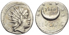 L. Lucretius Trio, Denarius, Rome, 76 BC