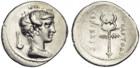 M. Plaetorius M.f. Cestianus, Denarius, Rome, 69 BC