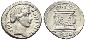 L. Scribonius Libo, Denarius, Rome, 62 BC