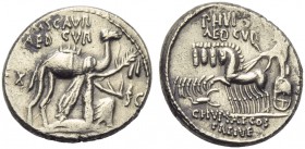 M. Aemilius Scaurus and P. Plautius, Denarius, Rome, 58 BC