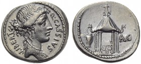Q. Cassius Longinus, Denarius, Rome, 55 BC