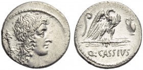 Q. Cassius Longinus, Denarius, Rome, 55 BC