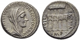 P. Fonteius P.f. Capito and T. Didius, Denarius, Rome, 55 BC