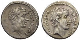 Q. Pompeius Rufus, Denarius, Rome, 54 BC