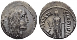 L. Hostilius Saserna, Denarius, Rome, 48 BC