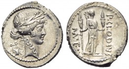 P. Clodius M.f., Denarius, Rome, 42 BC
