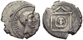 M. Antonius, Denarius, Mint moving with Antonius, 42 BC