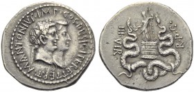 M. Antonius and Octavia Minor, Cistophorus, Jonia: Ephesus, c. 39 BC