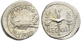 M. Antonius, Denarius, Mint moving with Antonius, 32-31 BC