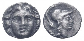 PISIDIA.Selge.Circa 350-300 BC.AR obol. head of Gorgoneion/head of Athena.SNG BN 1930; SNG PFPS 336.Very fine.

Weight : 0.8 gr

Diameter : 9 mm