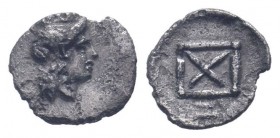 ASIA MINOR.Uncertain mint. AR Obol.Laureate head of Apollo right / Linear square with four-rayed star within.Unpubleshed.Extremely RARE.

Weight : 0.2...