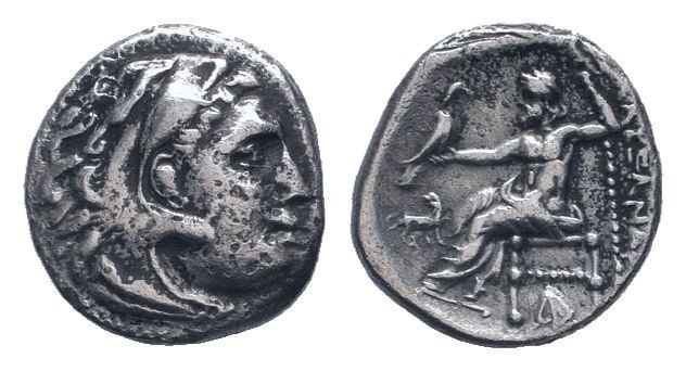 KINGS of MACEDON.Alexander III The Great.336-323 BC.Abydus mint. AR Drachm. Head...