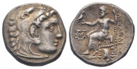 KINGS of MACEDON. Antigonos I Monophthalmos. As Strategos of Asia. 320-306/5 BC. AR Drachm . In the name and types of Alexander III. Abydos mint. Head...