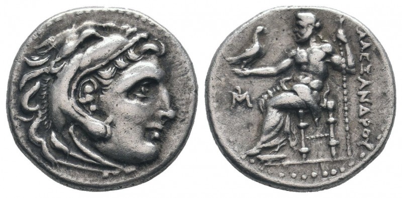 KINGS of MACEDON. Alexander III. The Great.336-323 BC.AR Drachm. Miletos mint. H...