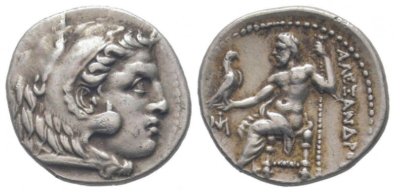 KINGS of MACEDON. Alexander III.The Great.336-323 BC. Miletos mint.AR Drachm. He...