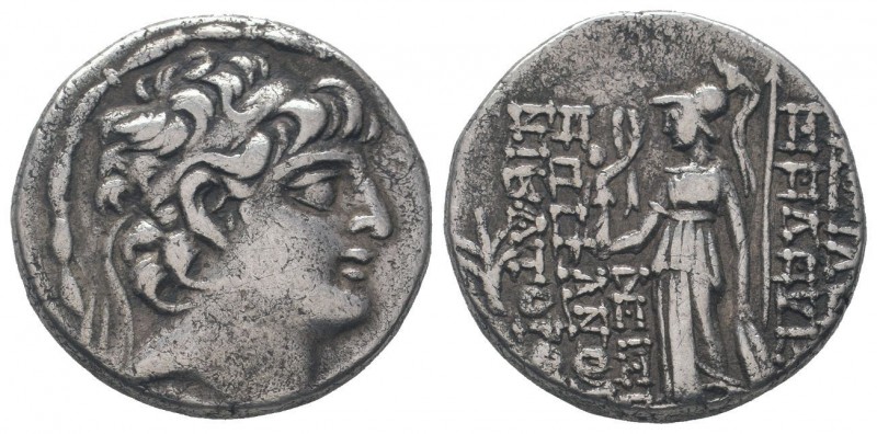 SELEUKID KINGS of SYRIA. Seleukos VI. Circa 96-94 BC. Tetradrachm. Diademed head...