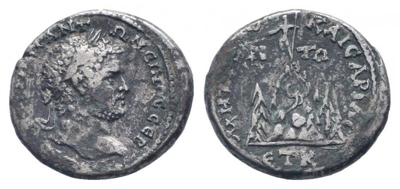 CAPPADOCIA. Caesaraea-Eusebia.Caracalla. 198-217 AD. AR Tetradrachm .ΑΥ Κ Μ ΑΥΡΗ...