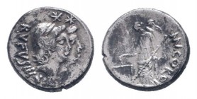 MN CORDIUS RUFUS.46 BC.Rome mint. AR Denarius.RVFVS.III.VIR, Jugate heads of Dioscuri to right, wearing pilei decorated with fillet / MN. CORDIVS, Ven...