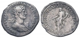 HADRIAN.117 - 138 AD.Rome mint.AR Denarius.IMP CAES TRAIAN HADRIAN OPT AVG GER DAC, Bust of Hadrian, laureate, draped and cuirassed, right / PARTHIC D...