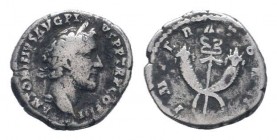 ANTONINUS PIUS.138-161 AD.AR Denarius. Rome mint. ANTONINVS AVG PIVS P P TR P COS III Laureate head of Antoninus Pius to right. Rev. IMPERATOR•II• Win...