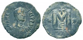 ANASTASIUS I.491-518 AD.Constantinopolis Mint.AE Follis.DN ANSTASIVS PP AVG, pearl diademed, draped, cuirassed bust right / Large M, star to left, cro...
