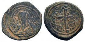 NICEPHORUS III. 1078-1081 AD.Class I Anonymous follis. IC-XC to left and right of bust of Christ, nimbate, facing, right hand raised, book of gospels ...