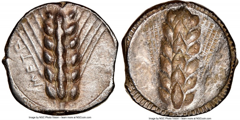 LUCANIA. Metapontum. Ca. 470-440 BC. AR stater (19mm, 12h). NGC XF, brushed, edg...