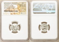 MACEDONIAN KINGDOM. Alexander III the Great (336-323 BC). AR drachm (18mm, 4.24 gm, 12h). NGC AU 5/5 - 4/5. Early posthumous issue of Colophon, 310-30...