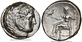 MACEDONIAN KINGDOM. Philip III Arrhidaeus (323-317 BC). AR tetradrachm (26mm, 8h). NGC Choice XF. Susa, ca. 323-318/7 BC. Head of Heracles right, wear...