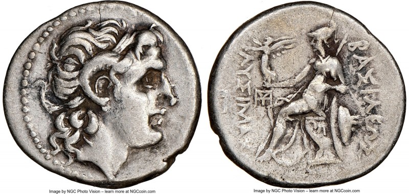 THRACIAN KINGDOM. Lysimachus (305-281 BC). AR drachm (19mm, 12h). NGC Choice VF,...
