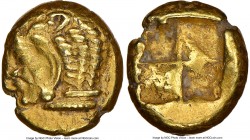 IONIA. Erythrae. Ca. 550-500 BC. EL sixth-stater or hecte (11mm, 2.61 gm) NGC Choice XF 4/5 - 3/5. Head of Heracles left, wearing lion skin headdress ...