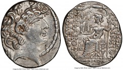 SELEUCID KINGDOM. Philip I Philadelphus (ca. 95/4-76/5 BC). Aulus Gabinius, as Proconsul (57-55 BC) AR tetradrachm (28mm, 1h). NGC Choice XF. Posthumo...