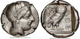 NEAR EAST or EGYPT. Ca. 5th-4th centuries BC. AR tetradrachm (26mm, 14.82 gm, 11h). NGC Choice VF 4/5 - 4/5. Head of Athena right, wearing crested Att...