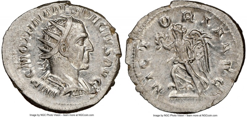 Trajan Decius (AD 249-251). AR antoninianus (23mm, 4.23 gm, 12h). NGC MS 5/5 - 4...