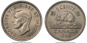 George VI 5 Cents 1942 MS65 PCGS, Royal Canadian mint, KM33. 

HID09801242017

© 2020 Heritage Auctions | All Rights Reserved