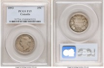 Victoria 25 Cents 1893 F15 PCGS, London mint, KM5. 

HID09801242017

© 2020 Heritage Auctions | All Rights Reserved