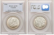 George V 50 Cents 1936 AU55 PCGS, Royal Canadian mint, KM25a. 

HID09801242017

© 2020 Heritage Auctions | All Rights Reserved