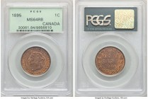 3-Piece Lot of Certified Assorted Issues, 1) Victoria Cent 1895 - MS64 Red and Brown PCGS, KM7 2) George V 10 Cents 1915 - AU55 NGC, KM23 3) George VI...