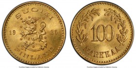 Republic gold 100 Markkaa 1926-S UNC Details (Graffiti) PCGS, Helsinki mint, KM28.

HID09801242017

© 2020 Heritage Auctions | All Rights Reserved...