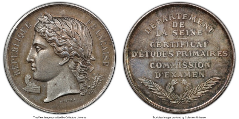 Republic silver Specimen "Primary Studies" Medal ND (1860-1879) SP65 PCGS, By Du...