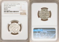 British India. Bengal Presidency 5-Piece Lot of Certified Rupees AH 1229 Year 17/49 (1815) MS63 NGC, Benares mint, KM42. Plain edge. Sold as is, no re...