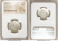 Abbasid Governors of Tabaristan. Anonymous Hemidrachm PYE 134 (AH 169 / AD 785) MS NGC Tabaristan mint, A-73. Anonymous type with Afzut before bust in...