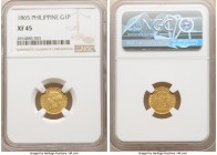 Spanish Colony. Isabel II gold Peso 1865 XF45 NGC, KM142. 

HID09801242017

© 2020 Heritage Auctions | All Rights Reserved